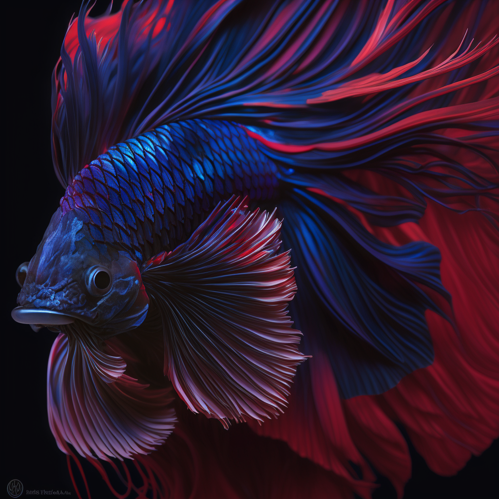 Vibrant Betta fish symbolizing the fluidity and adaptability in AI alignment strategies.