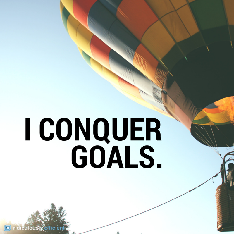 Productivity Affirmation #7: I Conquer Goals